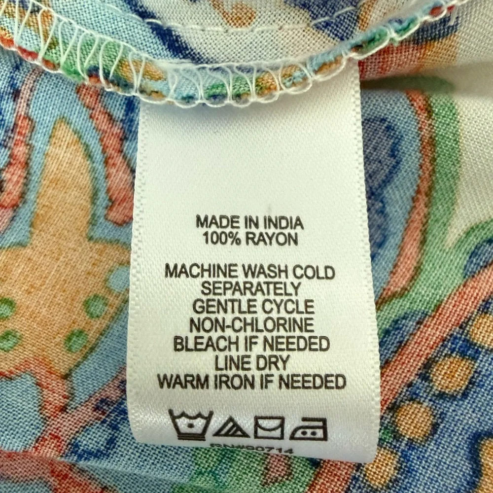 NWOT Colorful Paisley Print Women's Dress - Picture 9 of 9